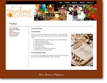 Screenshot of the website inner page