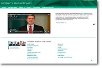 Landing page with Browse by Practice Area feature.