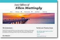 Screenshot of Ellen Matting Law.com website