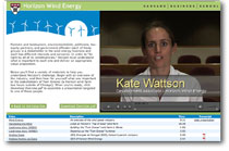 Screenshot of the video gallery page