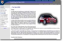 Screenshot of the BMW MINI case study page