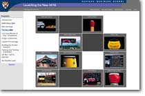 Screenshot of the BMW MINI exhibit gallery